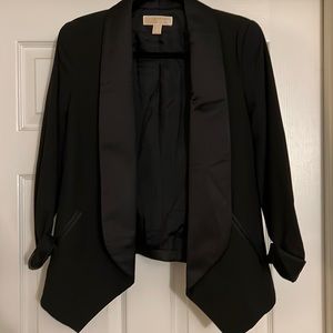 Michael Kors tuxedo inspired Blazer with satin details